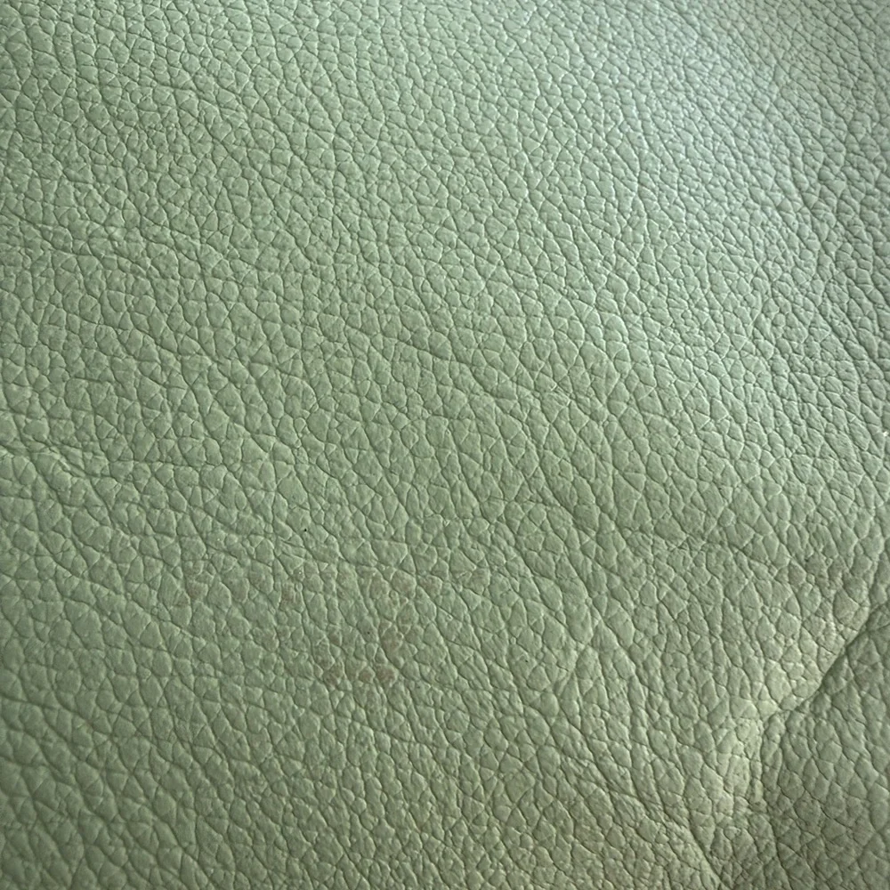 Frankie Lou Leather Joann in Pistachio Convertible Diaper Bag